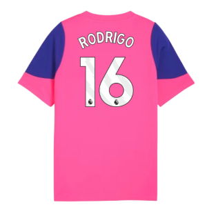 2025-2026 Man City Training Jersey (Fluro Pink) - Kids (Rodrigo 16)