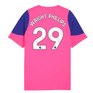 2025-2026 Man City Training Jersey (Fluro Pink) - Kids (Wright Phillips 29)