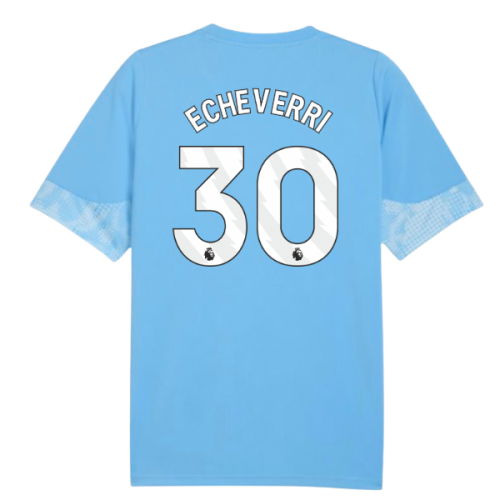 2025-2026 Man City Training Jersey (Light Blue) (Echeverri 30)