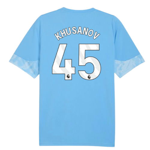 2025-2026 Man City Training Jersey (Light Blue) (Khusanov 45)  2025-2026 Man City Training Jersey (Light Blue) (Khusanov 45)