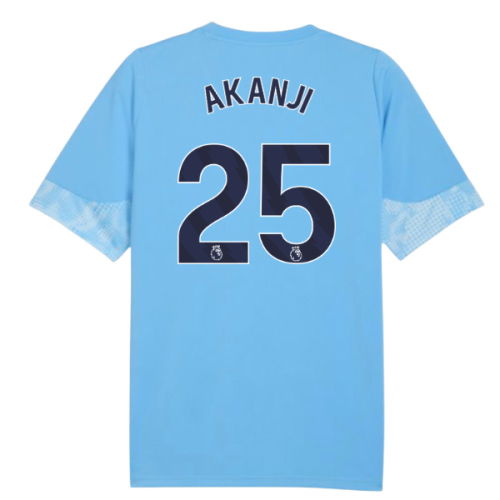 2025-2026 Man City Training Jersey (Light Blue) - Kids (Akanji 25)