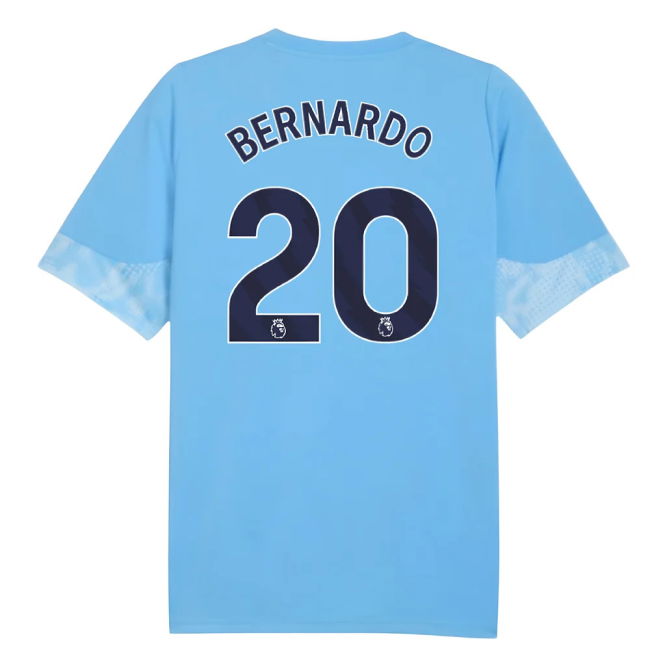 2025-2026 Man City Training Jersey (Light Blue) - Kids (Bernardo 20)