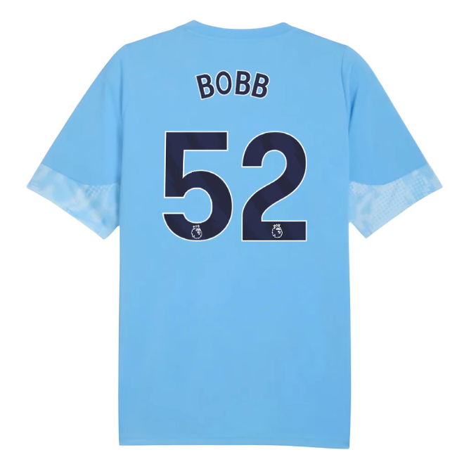 2025-2026 Man City Training Jersey (Light Blue) - Kids (Bobb 52)