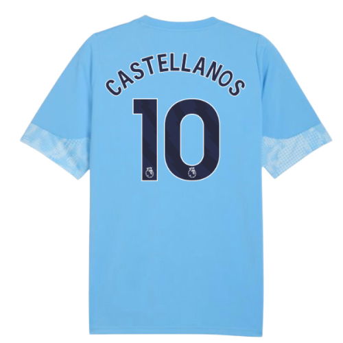 2025-2026 Man City Training Jersey (Light Blue) - Kids (Castellanos 10)