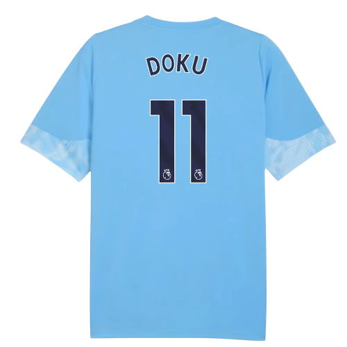 2025-2026 Man City Training Jersey (Light Blue) - Kids (Doku 11)