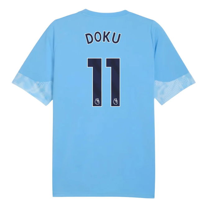 2025-2026 Man City Training Jersey (Light Blue) - Kids (Doku 11)
