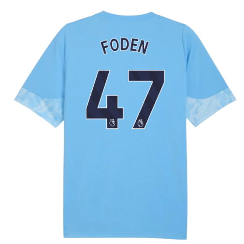 2025-2026 Man City Training Jersey (Light Blue) - Kids (Foden 47)