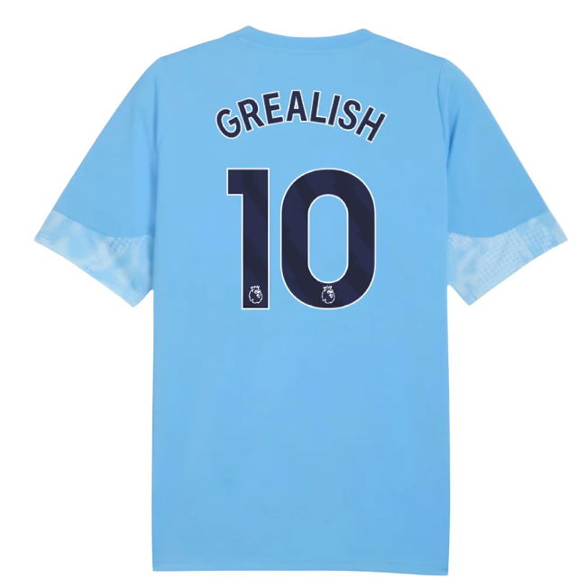 2025-2026 Man City Training Jersey (Light Blue) - Kids (Grealish 10)