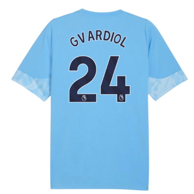 2025-2026 Man City Training Jersey (Light Blue) - Kids (Gvardiol 24)