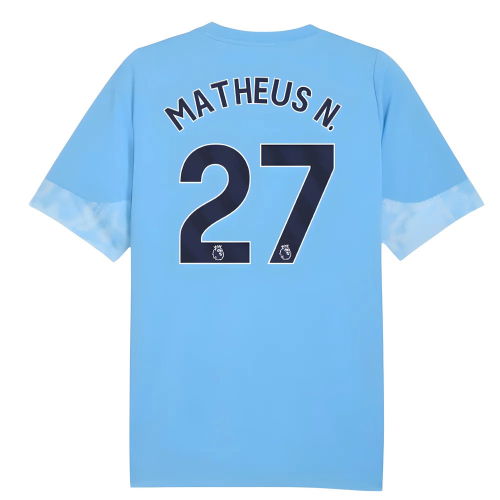 2025-2026 Man City Training Jersey (Light Blue) - Kids (Matheus N. 27)