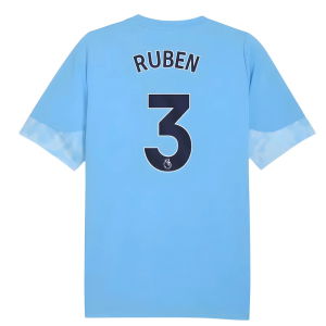 2025-2026 Man City Training Jersey (Light Blue) - Kids (Ruben 3)