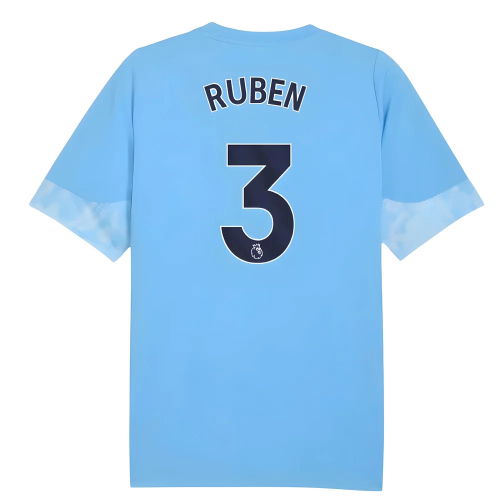 2025-2026 Man City Training Jersey (Light Blue) - Kids (Ruben 3)