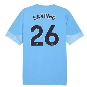 2025-2026 Man City Training Jersey (Light Blue) - Kids (Savinho 26)