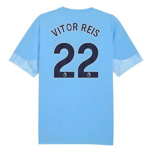 2025-2026 Man City Training Jersey (Light Blue) - Kids (Vitor Reis 22)