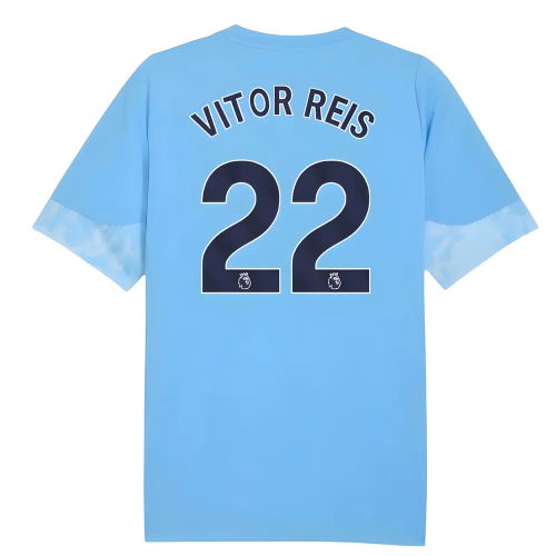 2025-2026 Man City Training Jersey (Light Blue) - Kids (Vitor Reis 22)