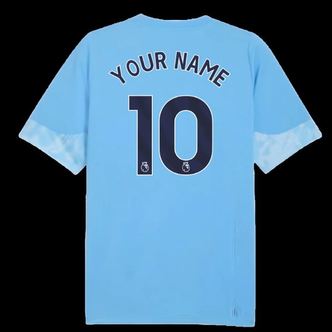 2025-2026 Man City Training Jersey (Light Blue) - Kids (Your Name)