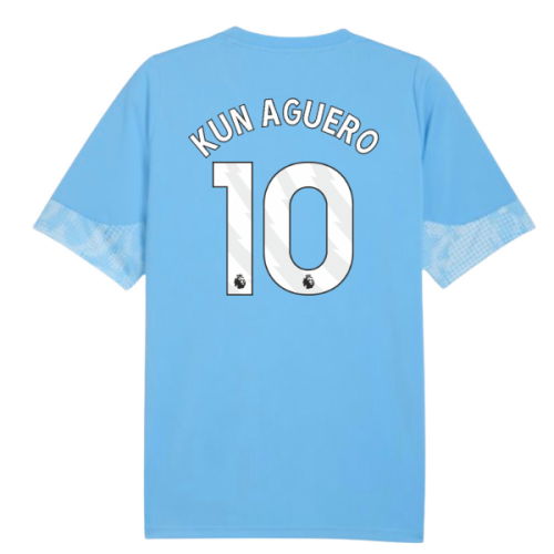 2025-2026 Man City Training Jersey (Light Blue) (Kun Aguero 10)