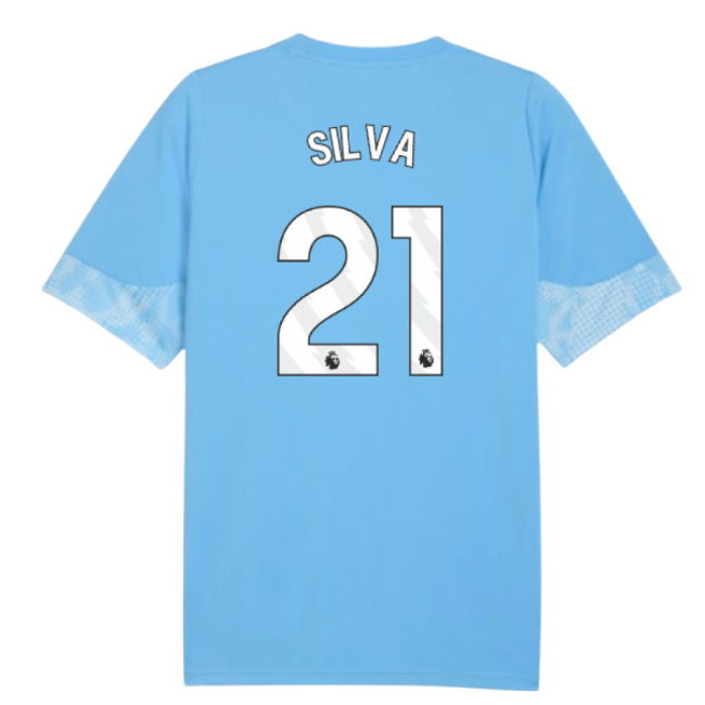 2025-2026 Man City Training Jersey (Light Blue) (Silva 21)