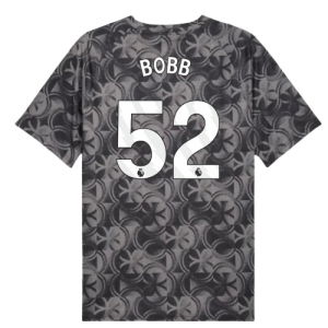 2025-2026 Man City Warm Up Jersey (Black) (Bobb 52)