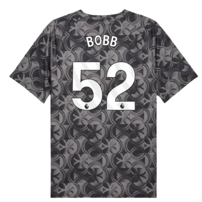 2025-2026 Man City Warm Up Jersey (Black) (Bobb 52)