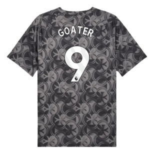 2025-2026 Man City Warm Up Jersey (Black) (Goater 9)
