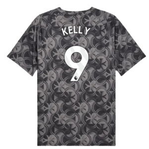 2025-2026 Man City Warm Up Jersey (Black) (Kelly 9)