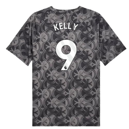 2025-2026 Man City Warm Up Jersey (Black) (Kelly 9)