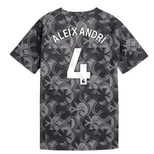 2025-2026 Man City Warm Up Jersey (Black) - Kids (Aleixandri 4)