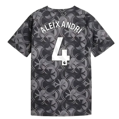 2025-2026 Man City Warm Up Jersey (Black) - Kids (Aleixandri 4)