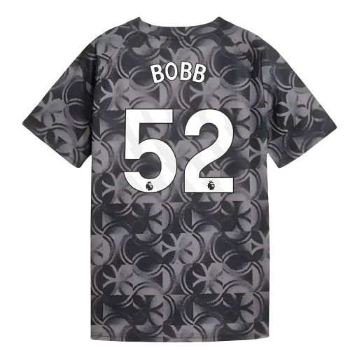 2025-2026 Man City Warm Up Jersey (Black) - Kids (Bobb 52)  2025-2026 Man City Warm Up Jersey (Black) - Kids (Bobb 52)
