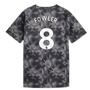 2025-2026 Man City Warm Up Jersey (Black) - Kids (Fowler 8)