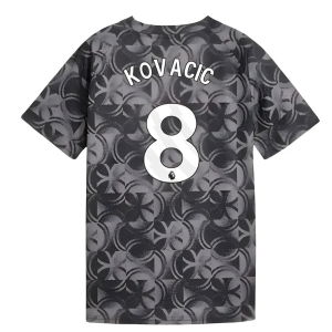 2025-2026 Man City Warm Up Jersey (Black) - Kids (Kovacic 8)
