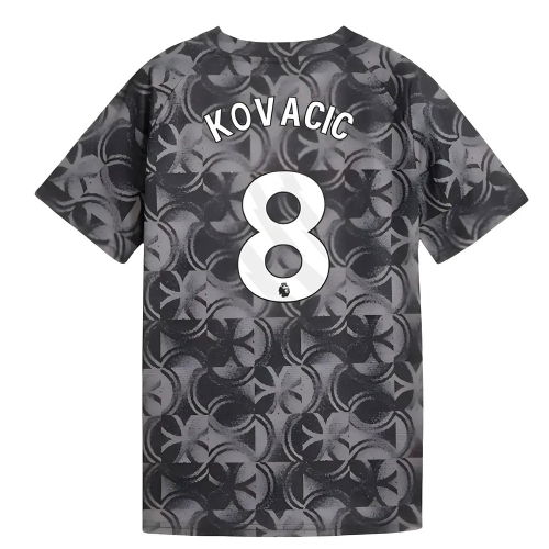 2025-2026 Man City Warm Up Jersey (Black) - Kids (Kovacic 8)