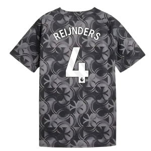 2025-2026 Man City Warm Up Jersey (Black) - Kids (Reijnders 4)