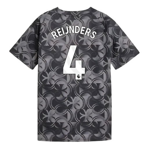 2025-2026 Man City Warm Up Jersey (Black) - Kids (Reijnders 4)