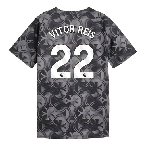 2025-2026 Man City Warm Up Jersey (Black) - Kids (Vitor Reis 22)  2025-2026 Man City Warm Up Jersey (Black) - Kids (Vitor Reis 22)