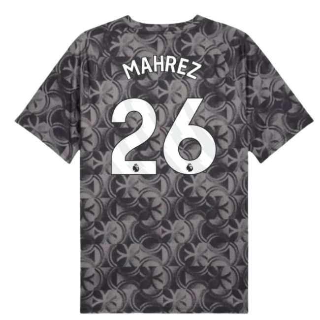 2025-2026 Man City Warm Up Jersey (Black) (Mahrez 26)