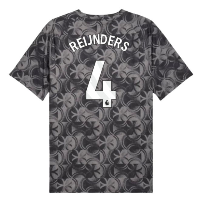 2025-2026 Man City Warm Up Jersey (Black) (Reijnders 4)