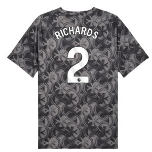 2025-2026 Man City Warm Up Jersey (Black) (Richards 2)