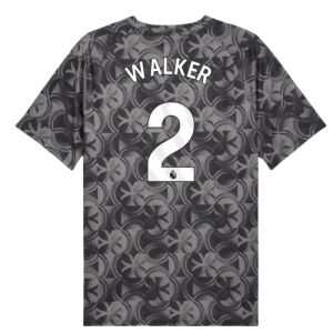 2025-2026 Man City Warm Up Jersey (Black) (Walker 2)