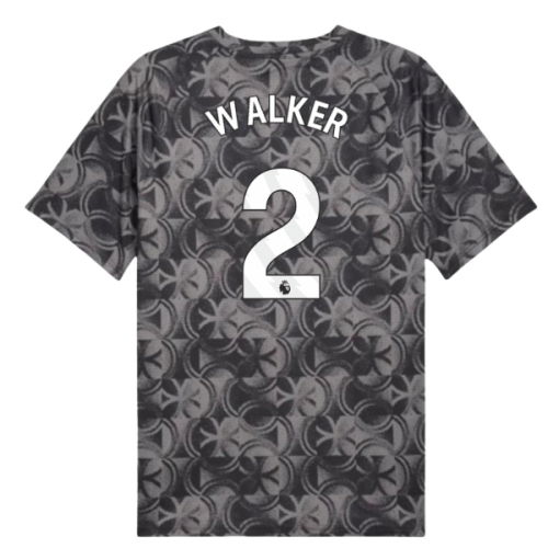 2025-2026 Man City Warm Up Jersey (Black) (Walker 2)
