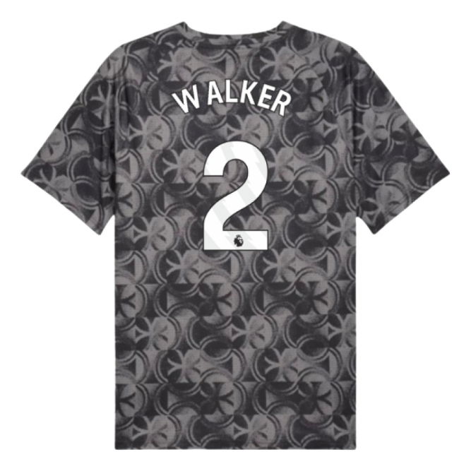 2025-2026 Man City Warm Up Jersey (Black) (Walker 2)