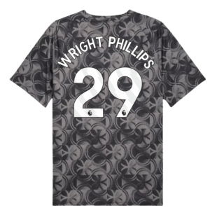 2025-2026 Man City Warm Up Jersey (Black) (Wright Phillips 29)