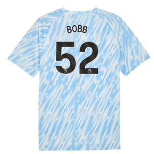 2025-2026 Man City Warm Up Jersey (Silver Sky) (Bobb 52)