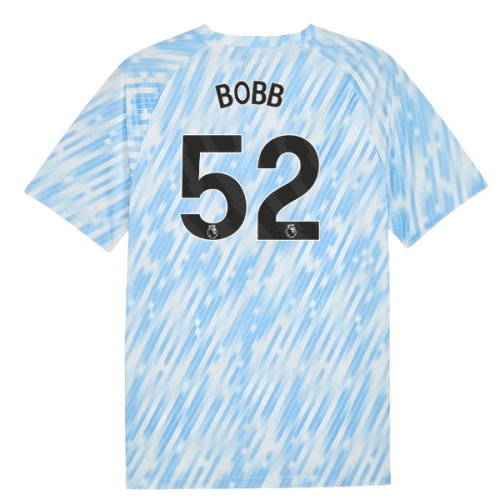 2025-2026 Man City Warm Up Jersey (Silver Sky) (Bobb 52)