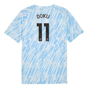 2025-2026 Man City Warm Up Jersey (Silver Sky) (Doku 11)