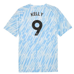 2025-2026 Man City Warm Up Jersey (Silver Sky) (Kelly 9)