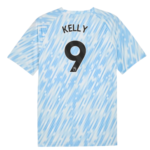2025-2026 Man City Warm Up Jersey (Silver Sky) (Kelly 9)