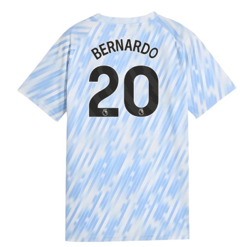 2025-2026 Man City Warm Up Jersey (Silver Sky) - Kids (Bernardo 20)