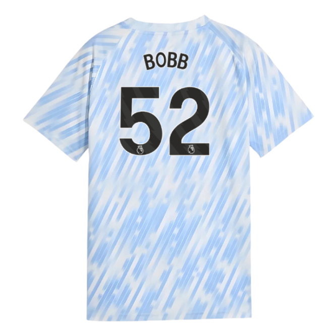 2025-2026 Man City Warm Up Jersey (Silver Sky) - Kids (Bobb 52)